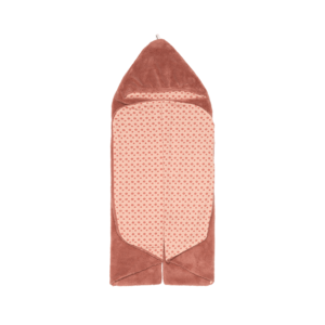 Snoozebaby wrap blanket in dusty rose (pink/red)